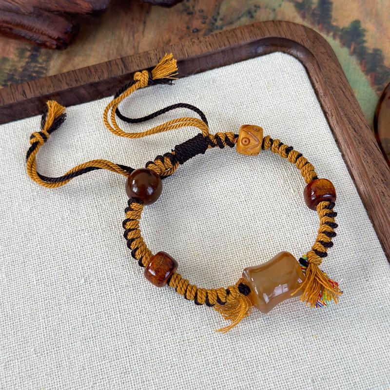 

Новий китайський кольоровий ручний плетений браслет для жінок, нові ювелірні вироби, національний вітер, країна, ручна мотузка