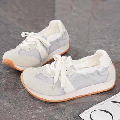 Koreanische Version Dexun Schuhe Damen Frühling Neu Flache Lässige Stoffschuhe Modische Vielseitige Flachsohlen-Sneaker für Damen