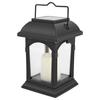 Solar Hanging Lantern LED Light Garden Lamp with Flickering Flameless Candle Rainproof Outdoor Hanging Candle Lantern