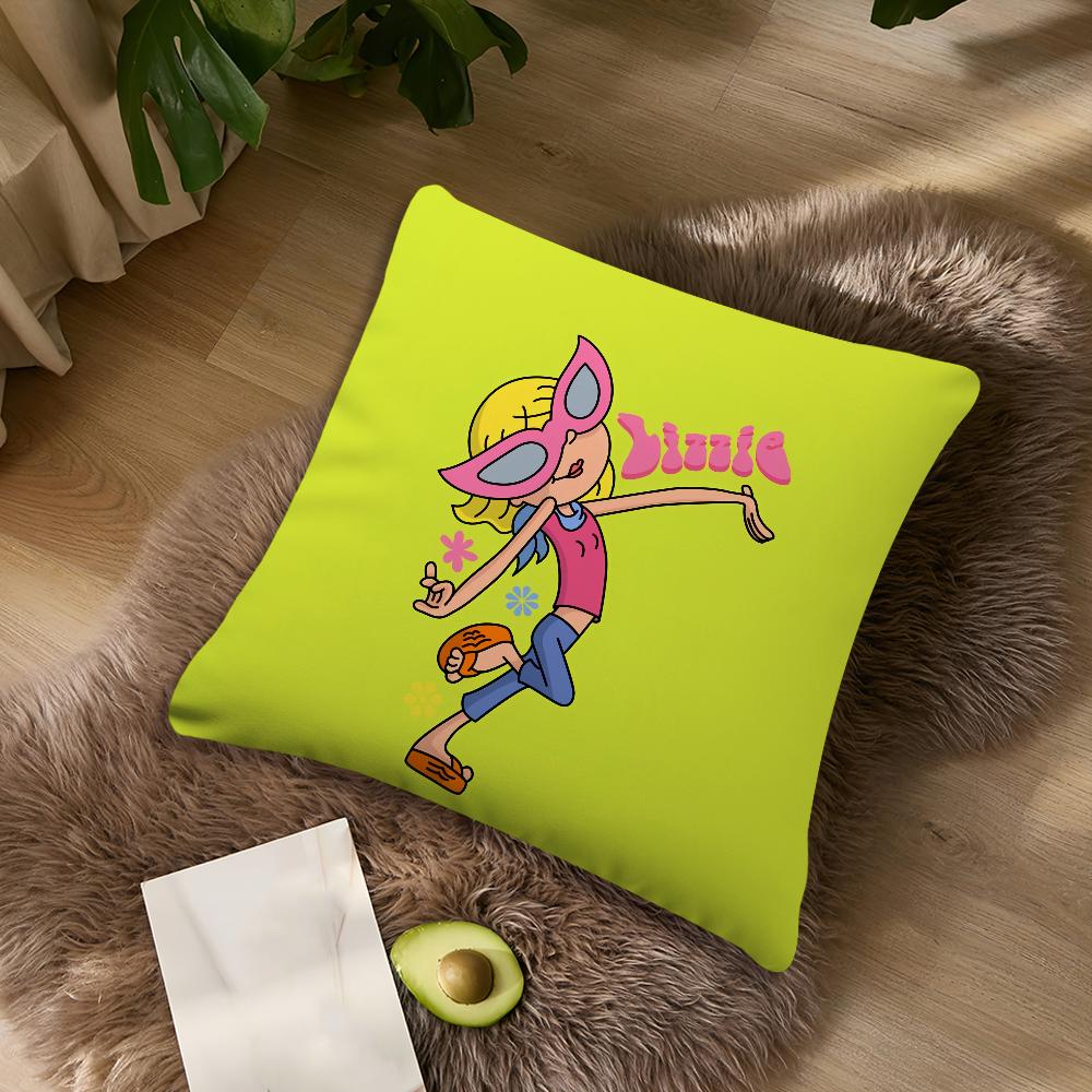 Cartoon Christmas L-Lizzie M-McGuire Girl Cushion For Bedroom Car Coffee Shop Room and Living Room Sofa Decorative PillowCover