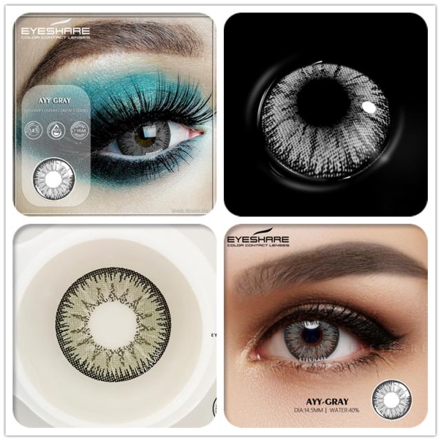 Eyeshare Cosplay Farbkontaktlinsen für Augen Ayy-Serie Kontakt-Make-up Sharingan Beauty Rote Kontaktlinsen Augenkosmetik Farblinsenaugen