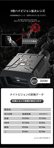 Ningchongfine FHD 1080P IP5/IP6 Wasserdichte Digitale Infrarot Nachtsichtbrille Fernglas - 32GB Speicherkarte für Foto- und Videospeicherung - 7-stufig I