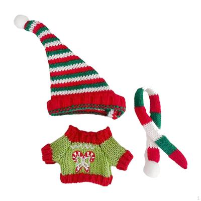 Ropa de Muñeca Temática Navideña para Niños con Opciones de Bricolaje 6.69''