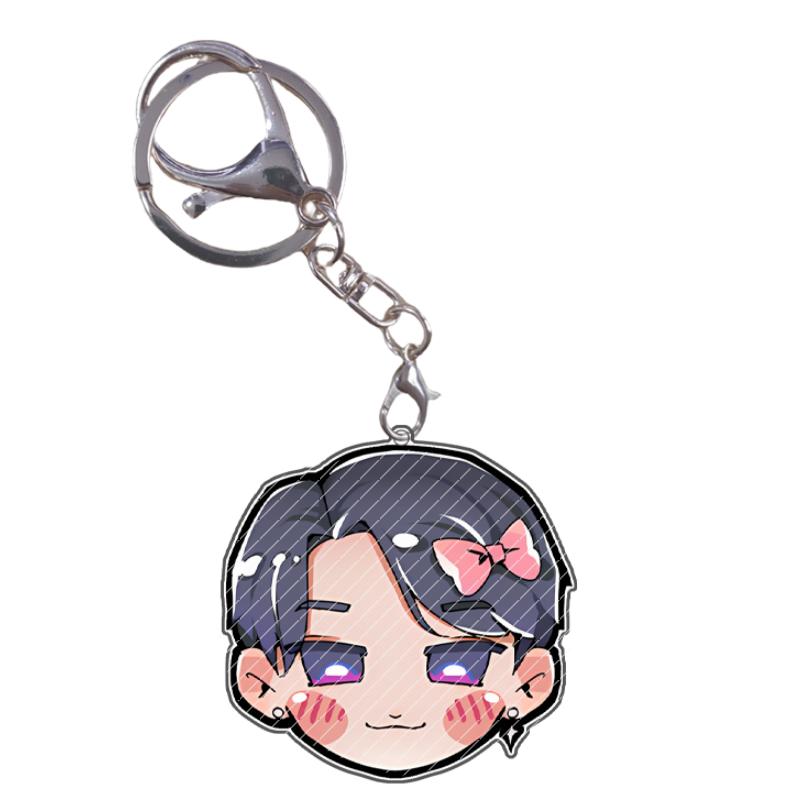 Acrylic Keychain KPop Demon Hunters Rumi Mira Zoey Jinu Baby Saja Celine Bobby Cartoon Anime Characters Gift Pendant Decoration