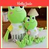 Entzückendes grünes Frosch-Stofftier, perfekt zum Kuscheln, mit weicher PP-Baumwollfüllung