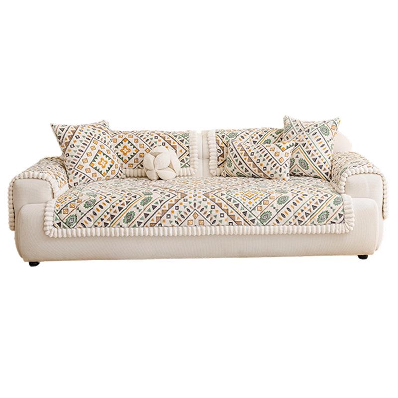 Bohemian High-Weight Snowflake Velvet Sofa Cushion Cover, Autumn/Winter 2025, Non-Slip Design