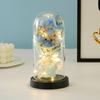 Realistic Rose Eternal Flowers LED Light Simulation Flower Starry Sky Bouquet  Valentine's Day