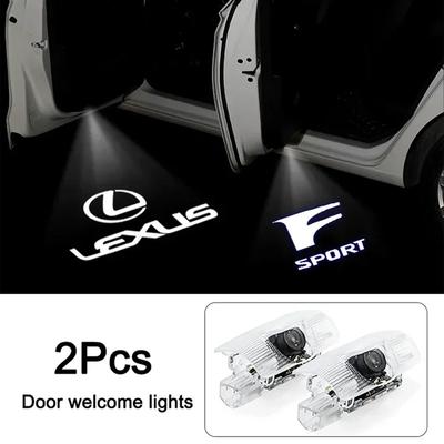 HD Car Door Lamp Projector Car Badge Welcome Light For F SPORT RX330 IS250 Ct200h ES300h RX350 IS300h RX450h NX300h RX400h