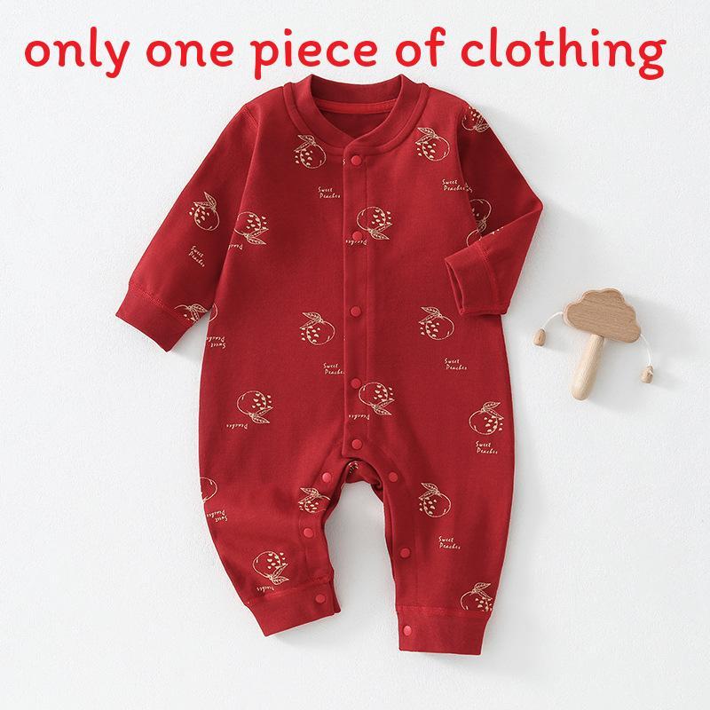 Baby Boy Girl Cotton Allseason Romper With Safe Nobone Design For Newborns