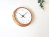 KATOMOKU Muku Clock 13 Oak km-104OARC Wall Clock with Continuous Second Hand, 30.6cm Diameter (Radio-Controlled Clock)