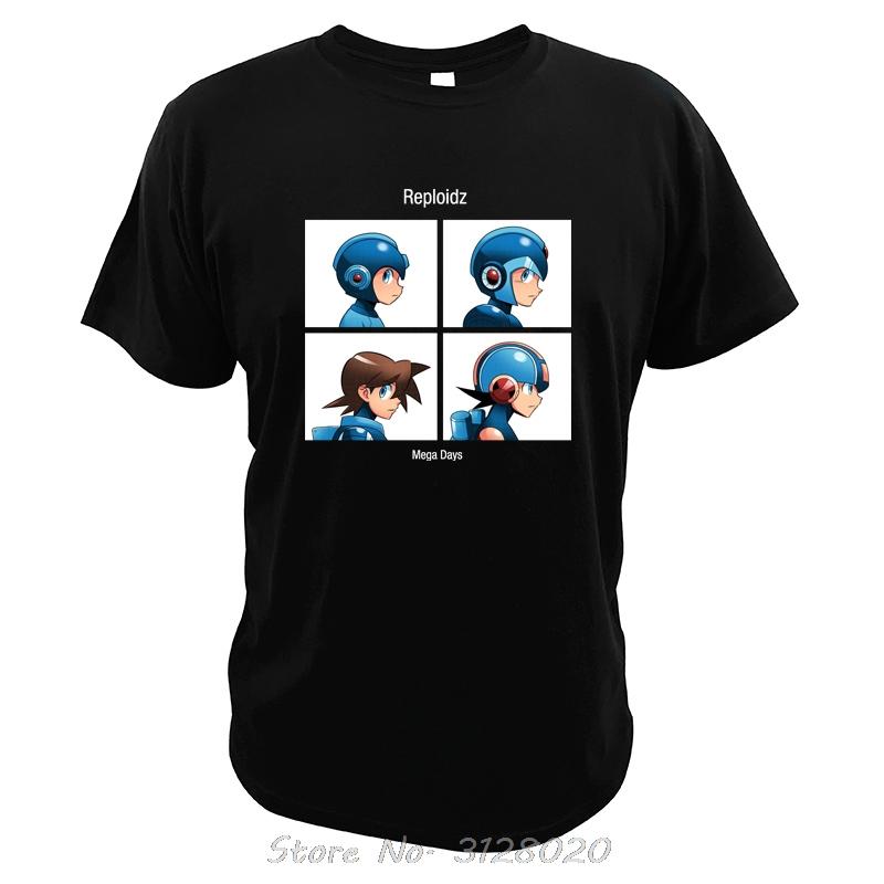 

Rockman T Shirt Demon Days Hot Design Men Cotton Tees Action Game Fight DR Willy Strong Megamanexe T-shirt Clothing - Men s S... S разноцветный