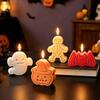 Ghost/Skull/Bat/Pumpkin Shaped Halloween Candle Mold Halloween Silicone Mold  Making Supplies