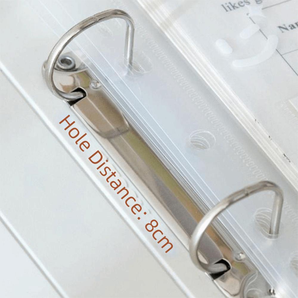 Detachable A4 File Folder Large Capacity 2 Hole Binder Folders  Office Storage
