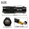 KOOLBEAM KB-43 365nm Mini LED UV Black Light, Uses One AA Battery, 365nm, for Anisakis, Fungus Detection, and Cat Fungus