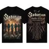 New Hot Sabaton Official Graphic Tops Women Men Oversized Y2k Tshirt Heavy Metal Band Short Sleeve Female Male High Quality Tees 1