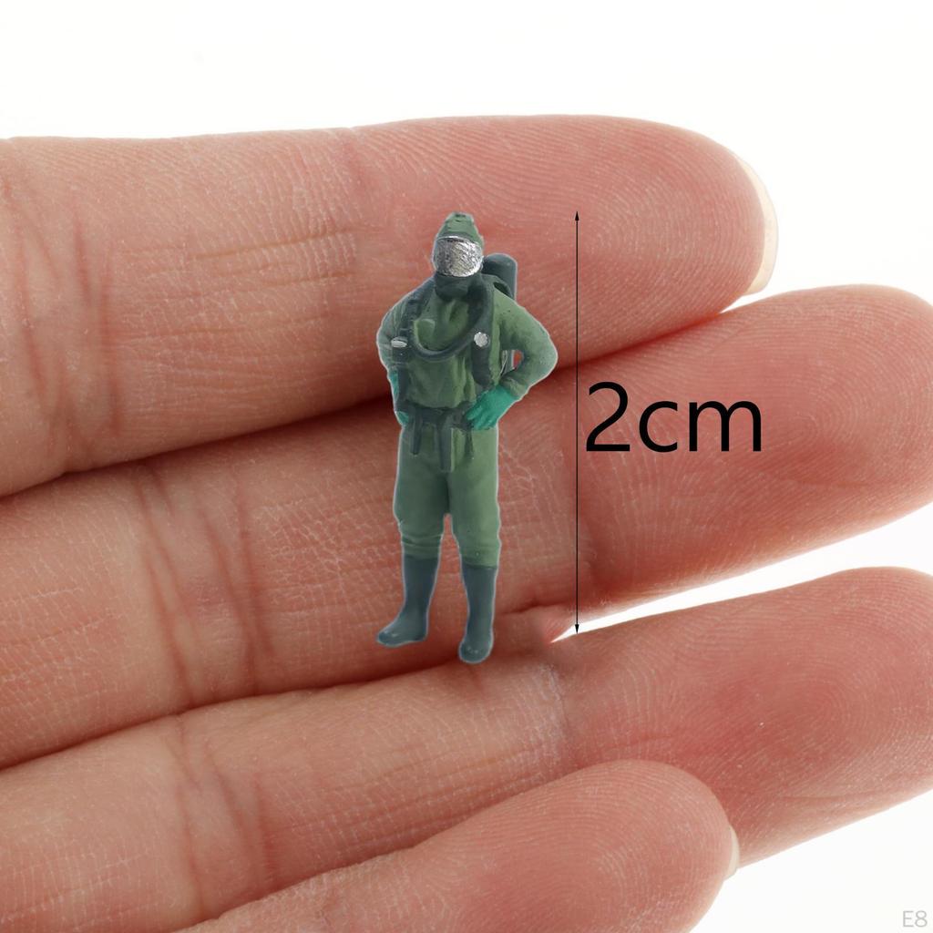 3 Pieces Miniature People Figure, Character Doll Role Play Simulation Toy, Tiny