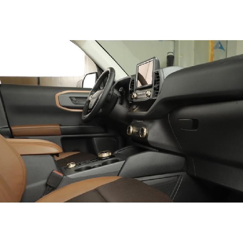 7X Center Console Radio AC Knobs Switch Button Trim for Ford Bronco Sport +