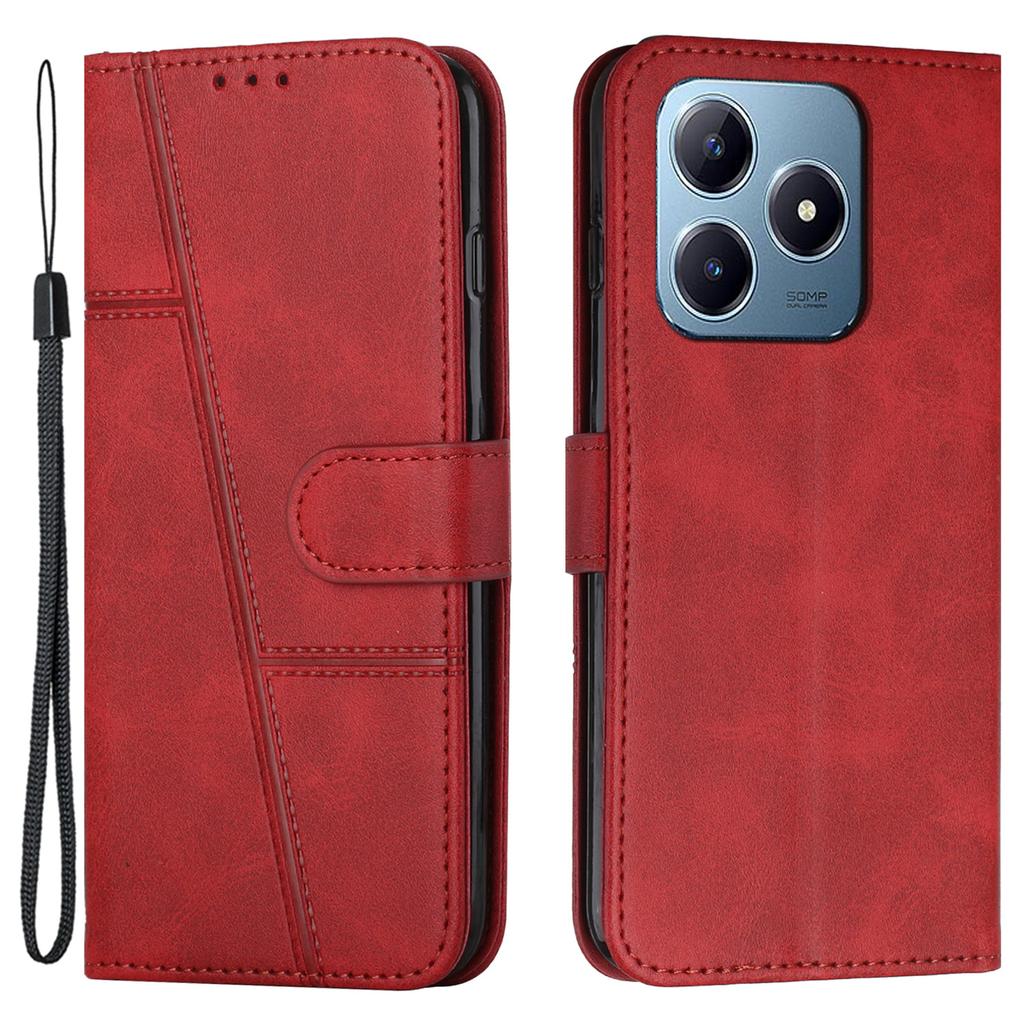 For Realme Note 60x 4G/C63 4G/C61 4G/Note 60 Case Wallet PU Leather Phone Stand Cover