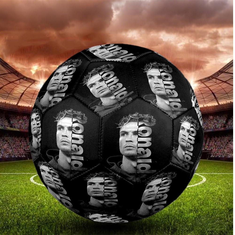 Cristiano Ronaldo Taglia 5 Pallone da Calcio Pallone da Calcio ad Alta Elasticità Per Competizione All'aperto Allenamento Quotidiano Gioco