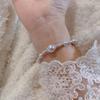 Jewelry Gift Pearl Bracelet Fashion Pearl String Bracelet Charm White Beads Bangle  for Women