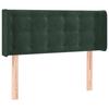 VidaXL LED Headboard Bedroom Furniture Single Bed Accessory Headboard Bed Frame Interior Dark Green 3123703