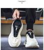 Outdoor sports shoes men's thick-soled heightening running shoes lace-up casual shoes men's teenagers wear-resistant dad shoes men's shoes