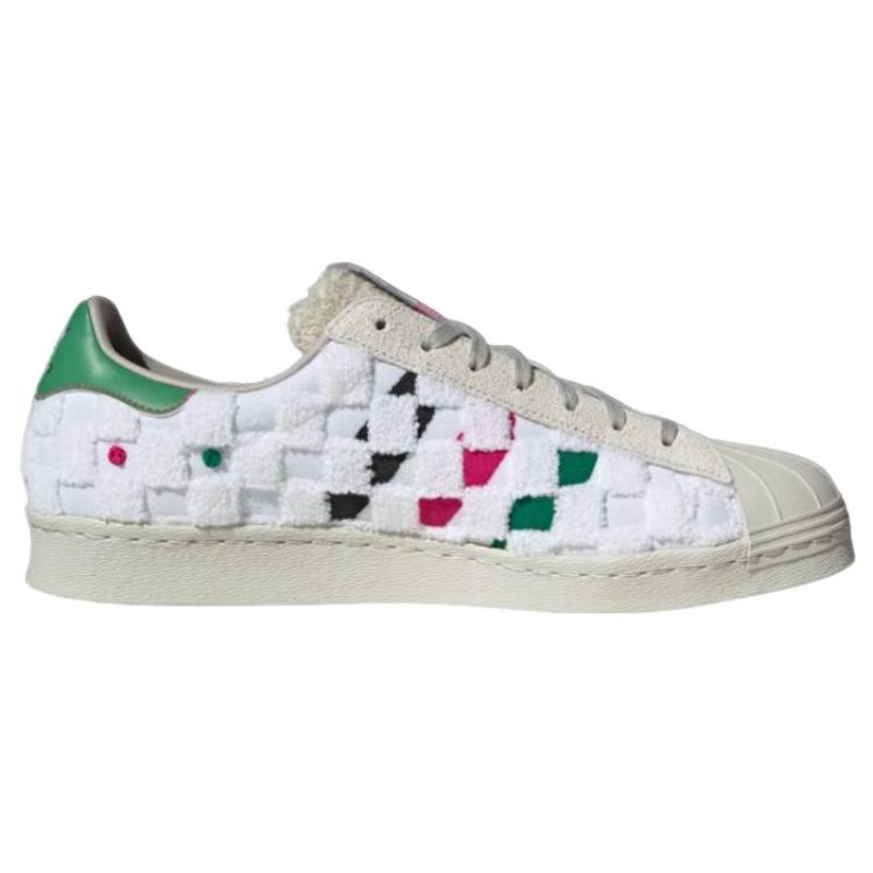 Adidas Originals Superstar 80s X Han Meilin 'White Black Green' Sneakers ID4384