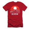 Honda Pánská a dámská trička Léto Nové CRX Závodní Motocyklové Jezdectví Offroad Nadšenci Krátký rukáv Retro Trendy Top