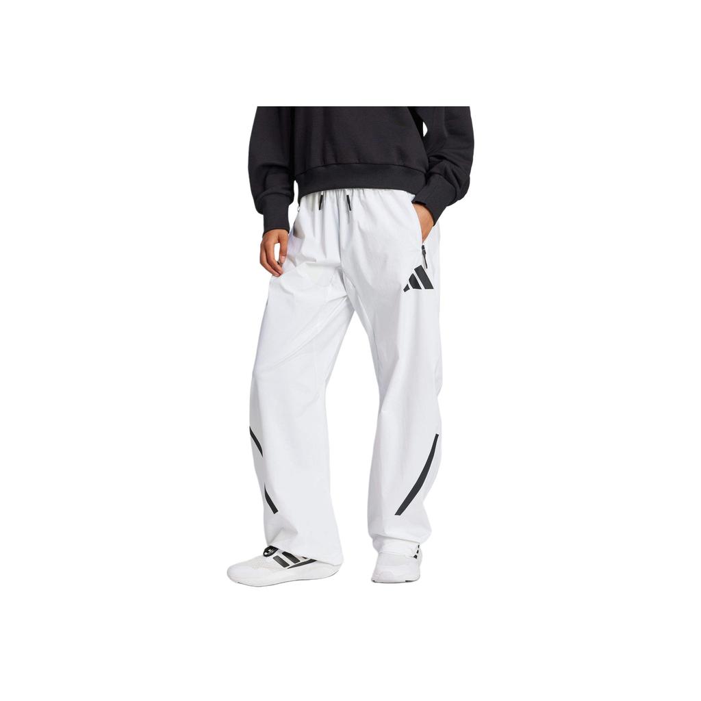 Adidas True Healing Series Sports Mid-Waist Drawstring Breathable Casual Pants Women Pants White JW1760