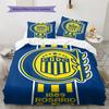 Rosario Central Pattern Bedding Set Quilt Cover Pillowcase Home Decor Gift (1 * duvet cover + 2 * pillowcase, without core)