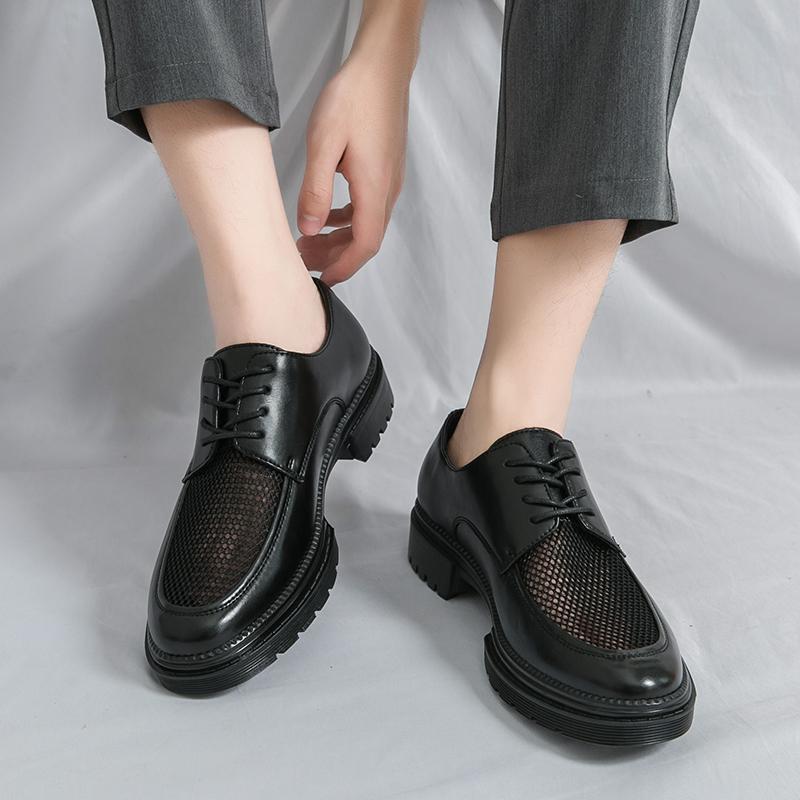 Fashion Mesh Surface Casual Shoes Men Luxury White Oxford Shoes Fashion Designer All-Match Four Seasons Retro Low Top Walking Mens Shoes