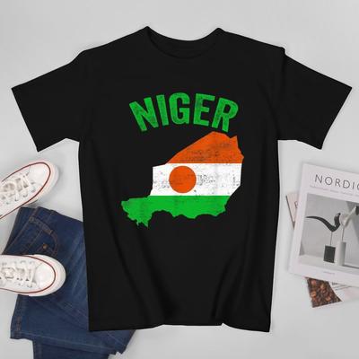 More Design Niger Flag Nigerien Unisex Tshirt Tees Tshirt Oneck T Shirts Unisex Boys Clothing 100 Cotton