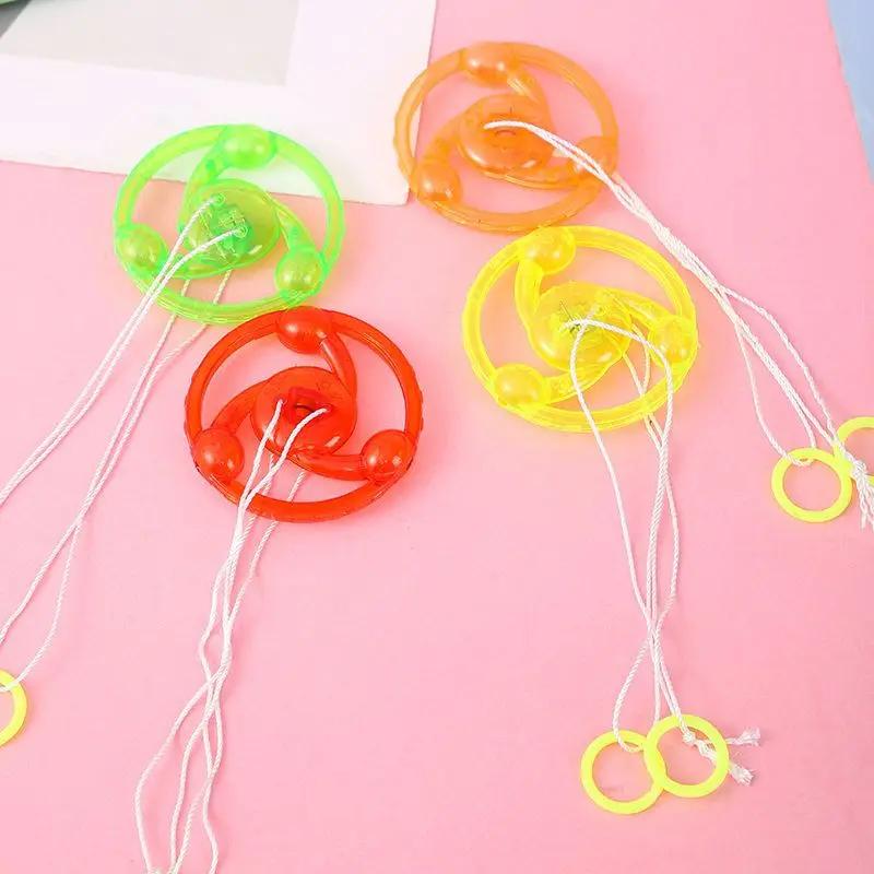 5/10Pcs Fun Hand Pulled LED Light Up Flywheel Toy Children's Day Birthday Party Guest Gift Pinata Filler Kindergarten Gift Prize