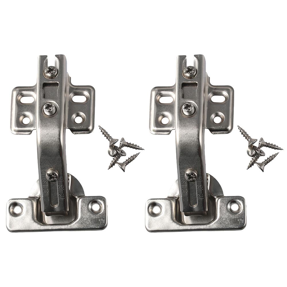 2pcs Stainless Steel Lazy Susan Hinge Hydraulic Cabinet Hardware Cabinet Hinges  Folden Door