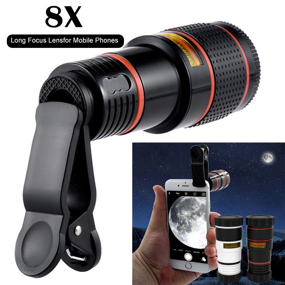 

Cellphone Mini Telescope 8 Times High Definition Monocular Zoom Telephoto Mobile Phone Lens For Camping Tourism Spotting Scope
