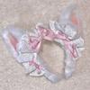 Süßes Plüsch-Ohren-Haarband Japanische Süße Spitze Schleife Lolita Stirnband Haarschmuck