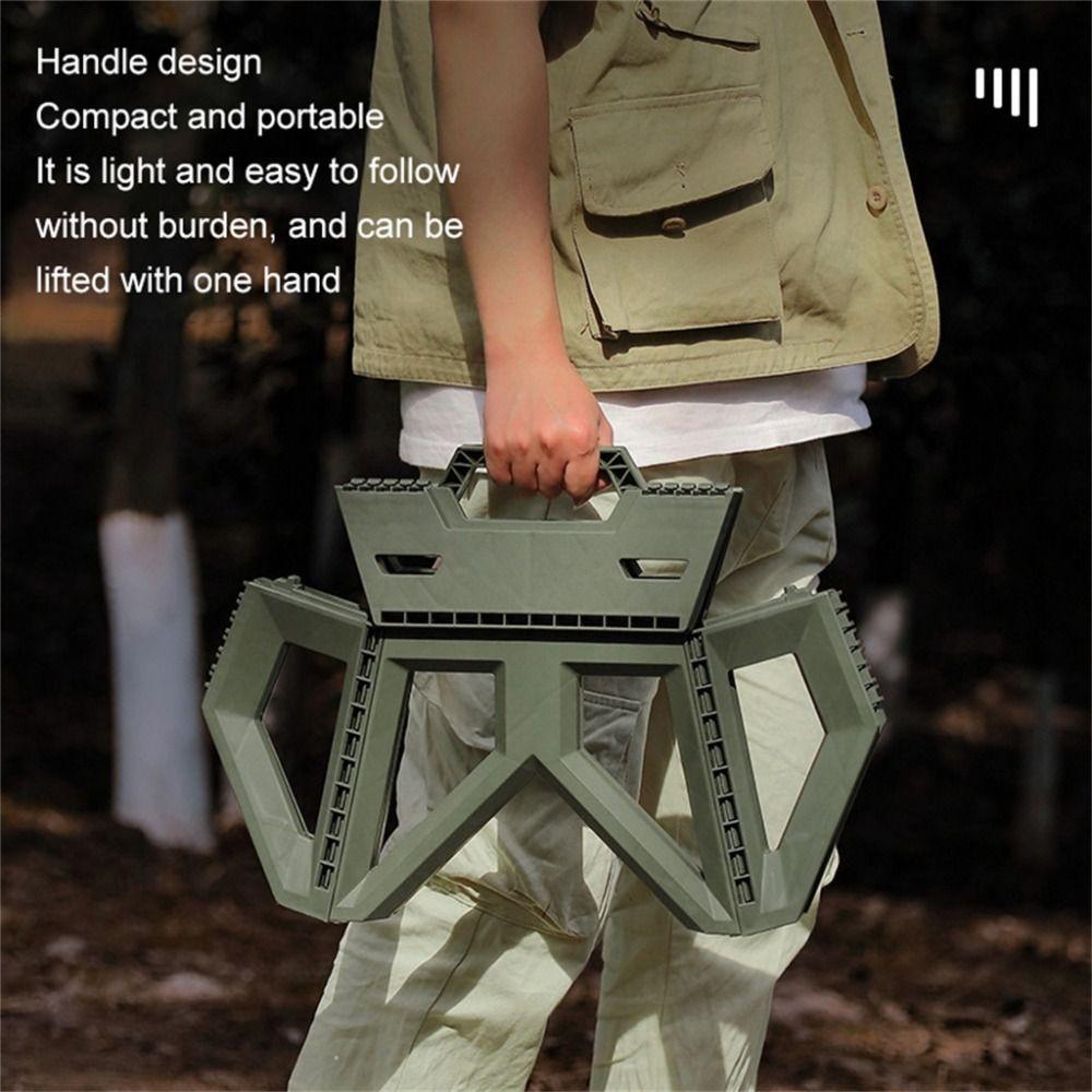 High Load-bearing Camping Chair Portable Fishing Chair Camping Accessories Folding Step Stool  Kids