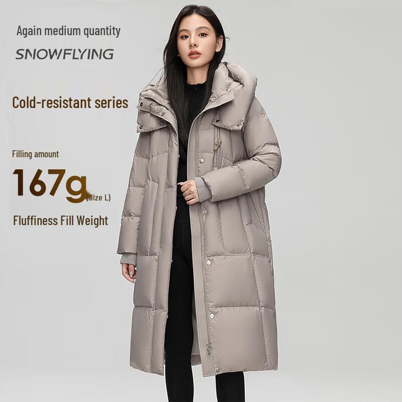 Snowflying Women's Mid-Length Over-Knee Down Coat