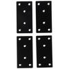 4PCS 100 X 50 mm Metal Bracket Black Fixing Joining Plate Smooth Surface Flat Mending Plate  Chair