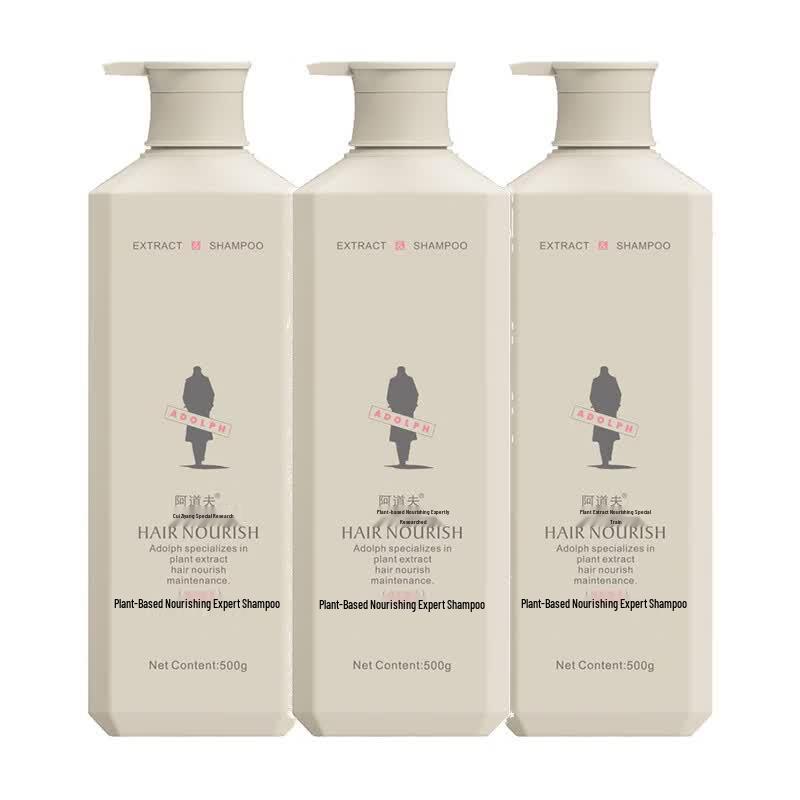 Adolph Plant Extract Nourishing & Repair Shampoo 3-Pack