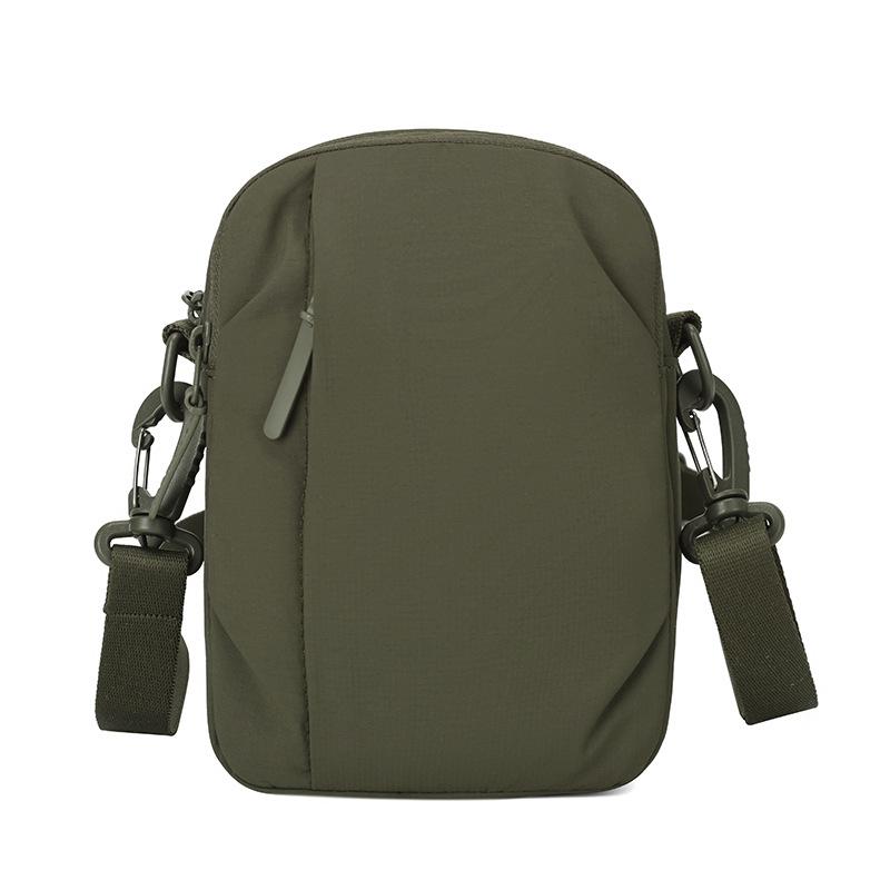 Lightweight Multifunctional Mobile Phone Bag Solid Color Shoulder Bag Crossbody Bag Commuter Nylon Bag