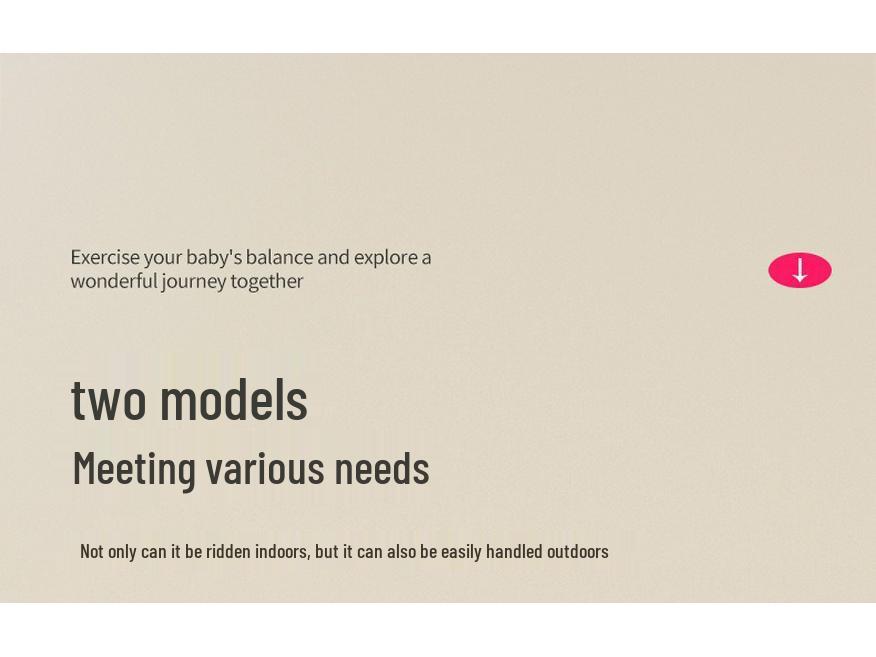 Kids Balance Bike & Walker for Ages 1-3: Pedal-Free Glider Tricycle