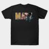Men Black Print T-shirt Matt Rife No-Cut Transfer Paper Print Cotton Tshirt