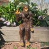 Bigfoot Peace Sign Decorative Sasquatch Yeti Statue  Gorilla Figurine Indoor Outdoor Sculpture for Patio Deck Home Office