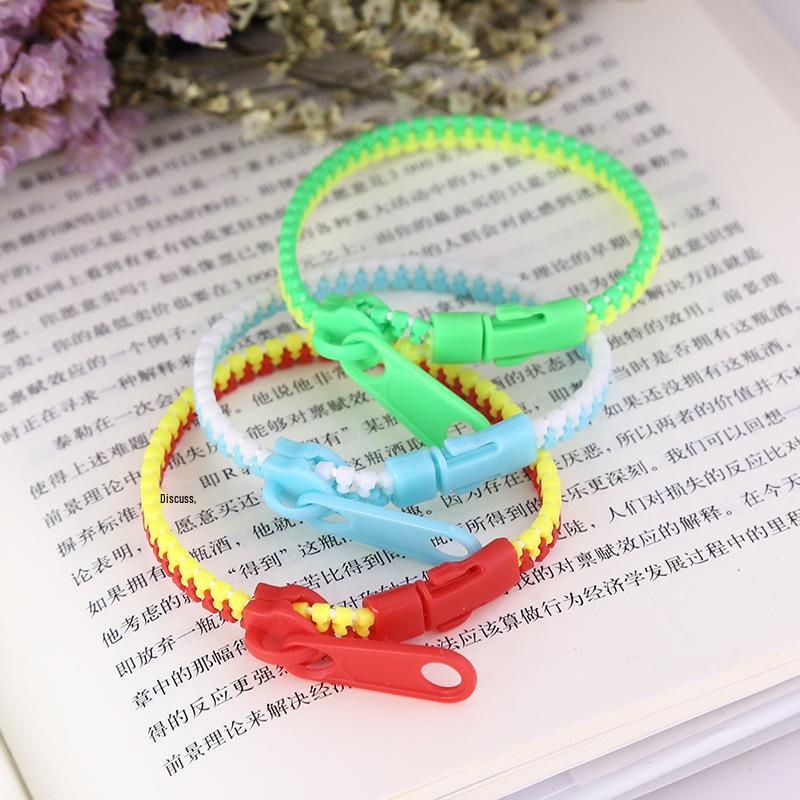Korean Style Candy Color Zipper Bracelet