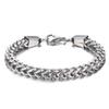 Stylish Stainless Steel Braided Hip-Hop Bracelet for Men