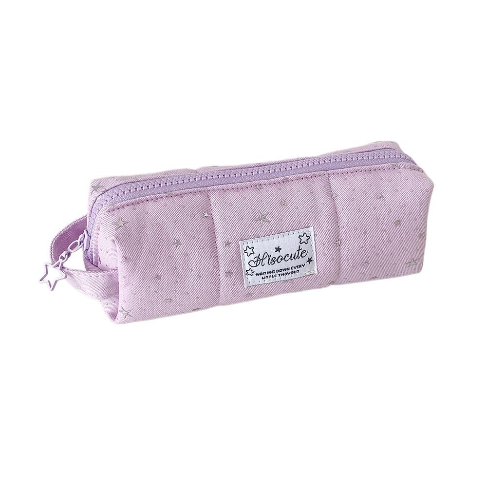 Y2k Star Dots Pencil Case Print Pencil Pouch Cosmetic Bag Korean Style Pen Bag Office