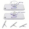 1 Butterfly Phone Stand Pink/Purple, Handheld Handle with Knob Ring, Suitable for Smartphone Users and Home Users