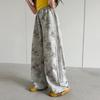 Girls' summer thin pants, girls' Korean version wide leg pants, children's sports pants, girls' summer camouflage casual pants