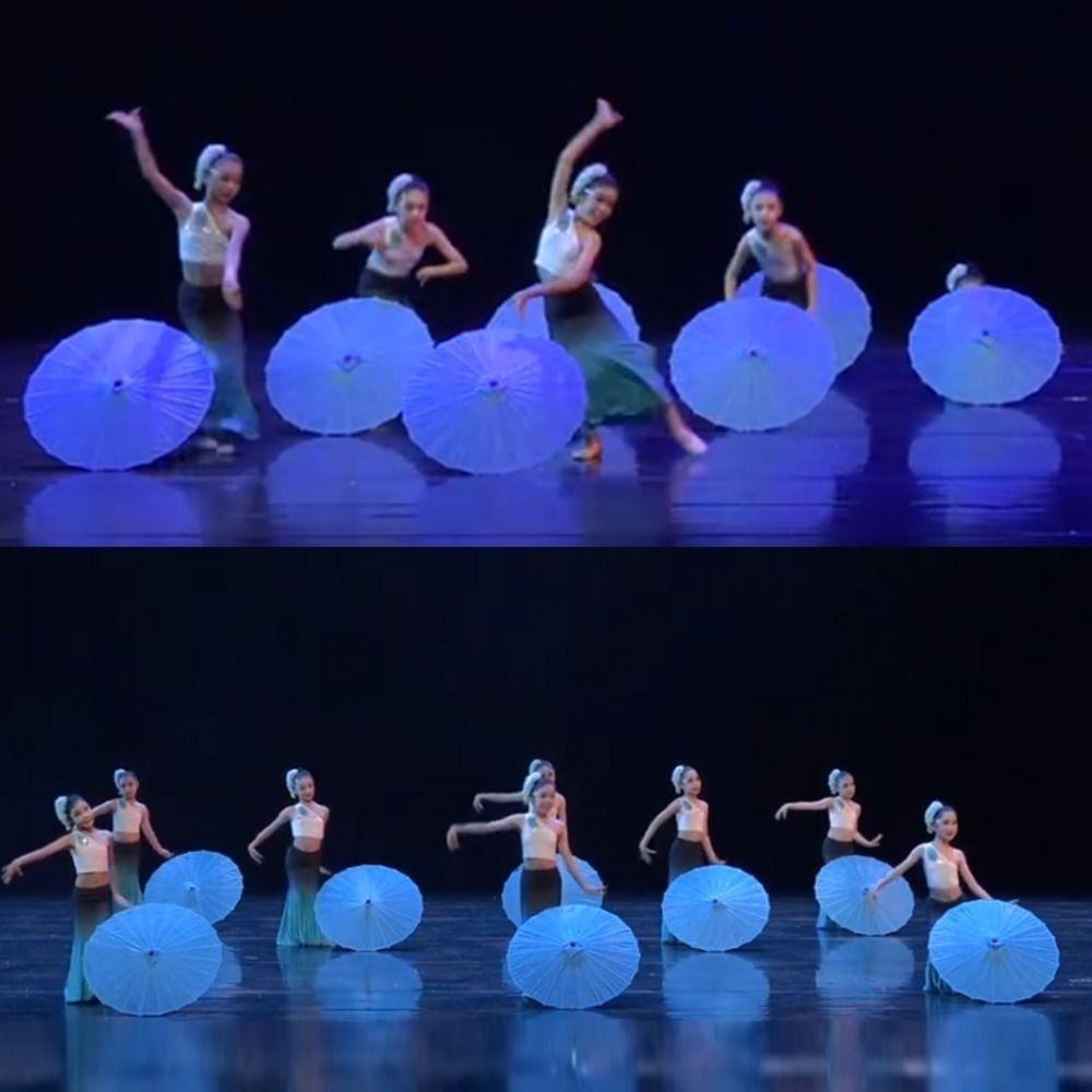 10 Farben Kinder Dekorativer Schirm Tanzaufführungsschirm Brautjungfern Party Szenerie